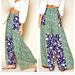 Gorgeous Spring Boho Floral Print  Wide Leg Pants